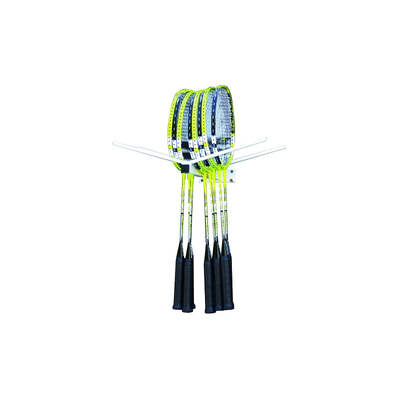 Wall rack for 20 badminton rackets