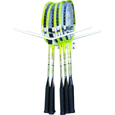 Wall rack for 20 badminton rackets