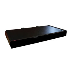 DUAL DENSITY BLACK MATWITH ATTACHMENT STRIPS