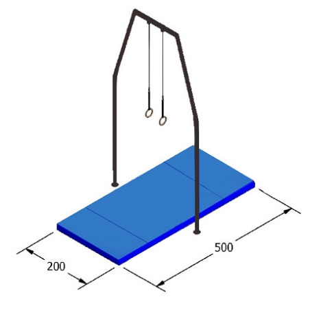 ENSEMBLE DE TAPIS POUR ANNEAUX DE COMPÉTITION 