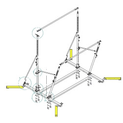 STABILIZERS PARALLEL AND UNEVEN BARSSET OF 4