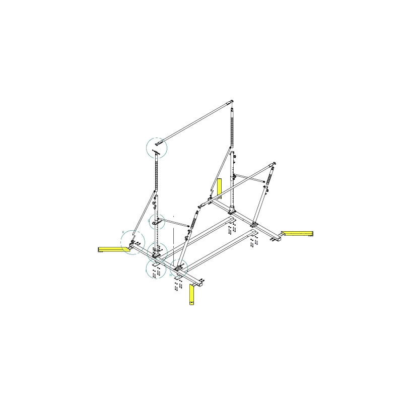 STABILIZERS PARALLEL AND UNEVEN BARSSET OF 4