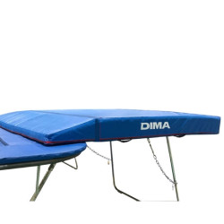 BEVELLED TRAMPOLINE SAFETY MATWITH REMOVABLE WEDGE240X300X20CM