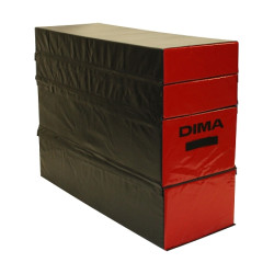 BLACK AND RED LEVEL PLATFORM FOAM MODULE 3 OR 4 STAGES - DIMASPORT