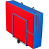 Vertical transportation cart for mats