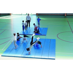 SURFACE D’ÉVOLUTION DE GYMNASTIQUE BLEU REPLIABLE - DIMASPORT