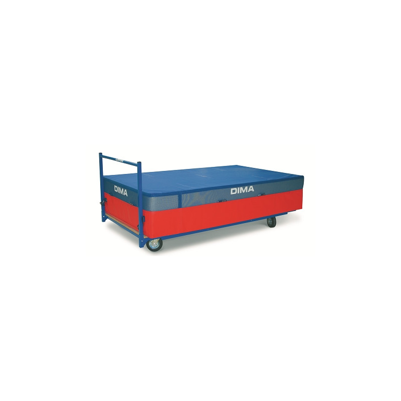 HORIZONTAL TRANSPORT CART FOR LARGE  SPORT MATS 250x122CM - DIMASPORT
