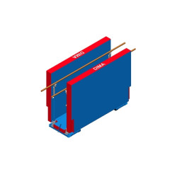Barres paralleles a poser avec roulementset matelas integres