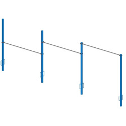 GYMNASTICS HIGH BARS WITHOUT CABLES - DIMASPORT