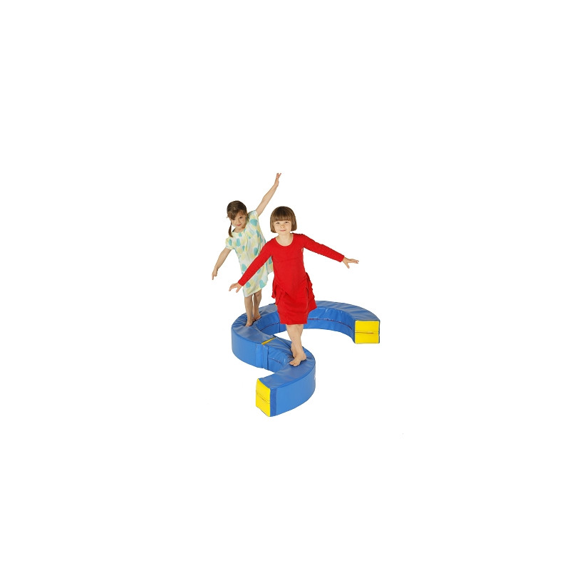 POUTRE MOUSSE GYMNASTIQUE ZIG ZAG POUR ENFANT 120X20X20CM - DIMASPORT