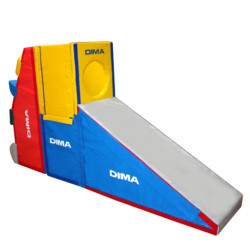 PARCOURS DE MOTRICITÉ ESCALADE EN MOUSSE MINI GYM KID - DIMASPORT