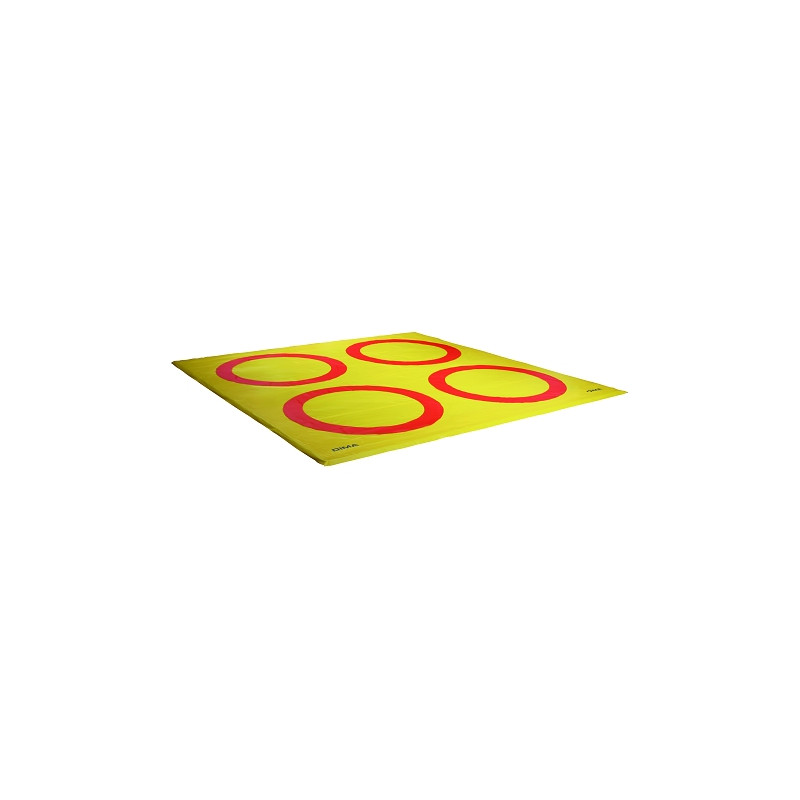 Reversible educational wrestling mat cover1 circle / 4 circles