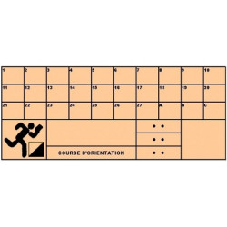 Cartons de controle pour course d'orientationlot de 50