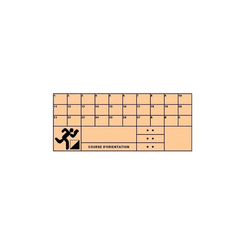 Orienteering check cards - set of 50