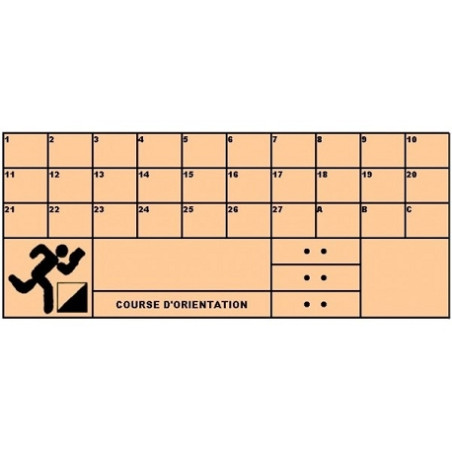 Orienteering check cards - set of 50