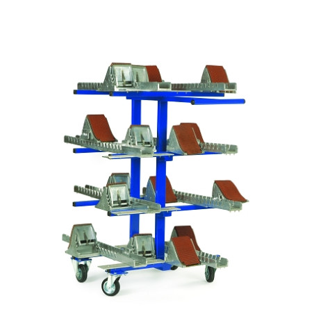 Starting blocks cart - on the flatfor 8 starting blocks