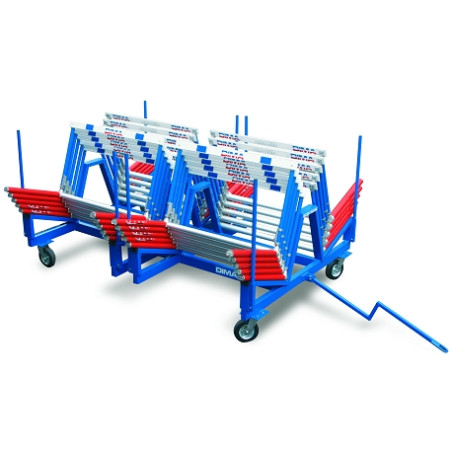 Cart for 60 competition hurdles