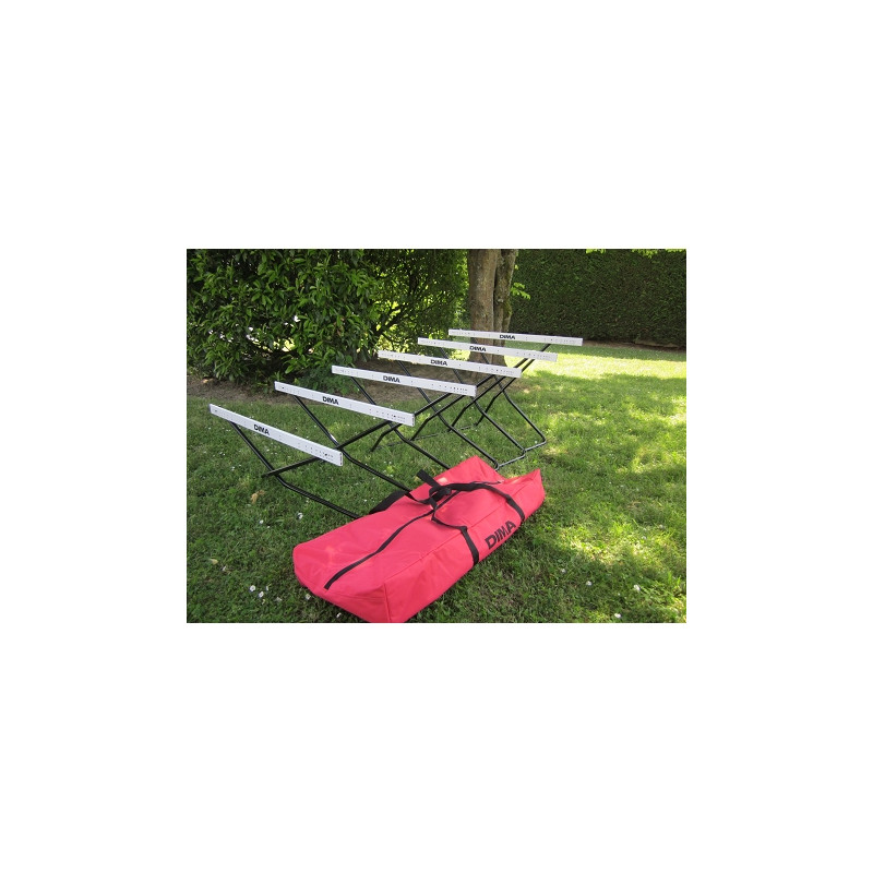 Cross-braced hurdlesset of 6