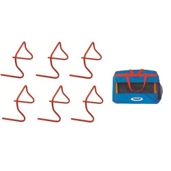MINI SPEED HURDLES - HEIGHT 15 OR 30 CM - SET OF 6 - DIMASPORT