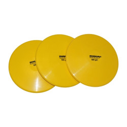 DISQUE INITIATION CAOUTCHOUC SOUPLE -LOT DE 3 | ATHLÉTISME| DIMASPORT