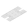 Galvanized platform for basic pole vault landing system 4.25x5.00x0.10m