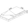 Matelas hauteur interclub 6.00 x 3.00 x 0.70m