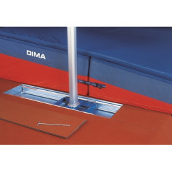 Standard rail set 1500x350mm in a frame box with sliding cart and cover - per pair
