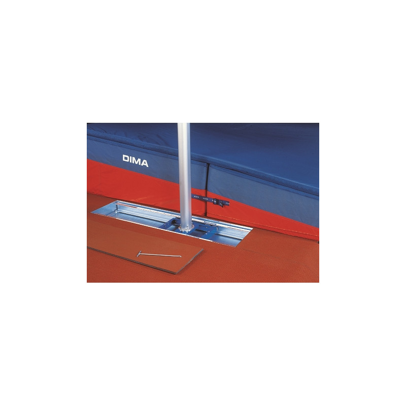 Rail a encastrer dans auge 1500x350mm avec chariot et couvercle - la paire