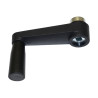 Pole-vault upright resin cranking handle