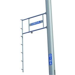 Multi-positional bracket for competition pole-vault uprights per pair