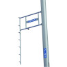 Multi-positional bracket for competition pole-vault uprights per pair