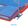 Federal single cover pole vault landing system 7.50 x 5.50 x 0.80/0.50m