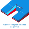Meeting double-frontsingle coverpole vault landing system10.00 x 5.00 x 0.80/0.50m