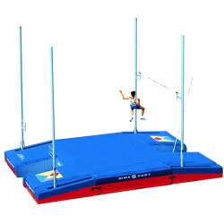 International double-front up & down single cover pole vault landing system 11.00 x 6.00 x 0.80/0.40m