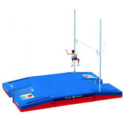 International double-front up & down single cover pole vault landing system 11.00 x 6.00 x 0.80/0.40m