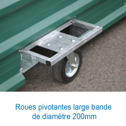 Garage sur roues fixes pour sautoir perche basic4.70 x 5.60m