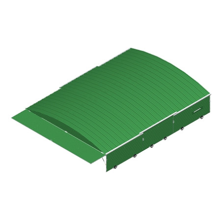 Garage integral sur roues fixes pour sautoir perche international8.60 x 6.70 m