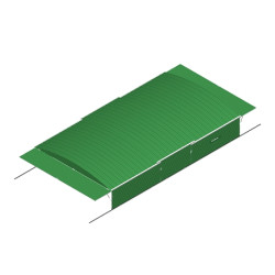 Garage sur roues fixes pour sautoir perche meeting double entrees10.60 x 5.60m