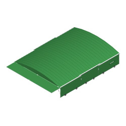 Integral shed on fixed wheels for concept iv pole-vault landing system10.00 x 6.50m