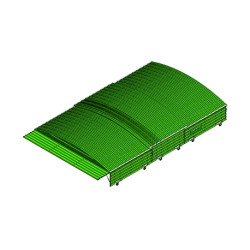 Integral shed on fixed wheels for concept iv pole-vault landing system10.00 x 6.50m