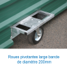 Garage sur roues fixes pour sautoir hauteur basic5.70x3.20m