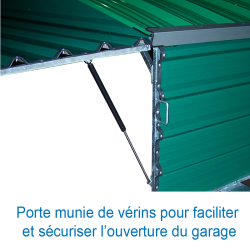 Equipment shed for fixed ground installation 5.00x2.00x1.70 m