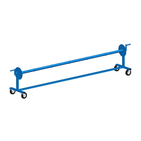 Mat winder with mandrel