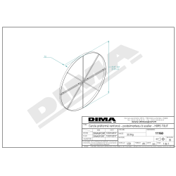 CERCLE CERTIFIÉ WA POUR LE LANCER DE POIDS/MARTEAU Ø213.5CM |DIMASPORT