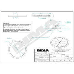 CERCLE CERTIFIÉ WA POUR LE LANCER DE POIDS/MARTEAU Ø213.5CM |DIMASPORT