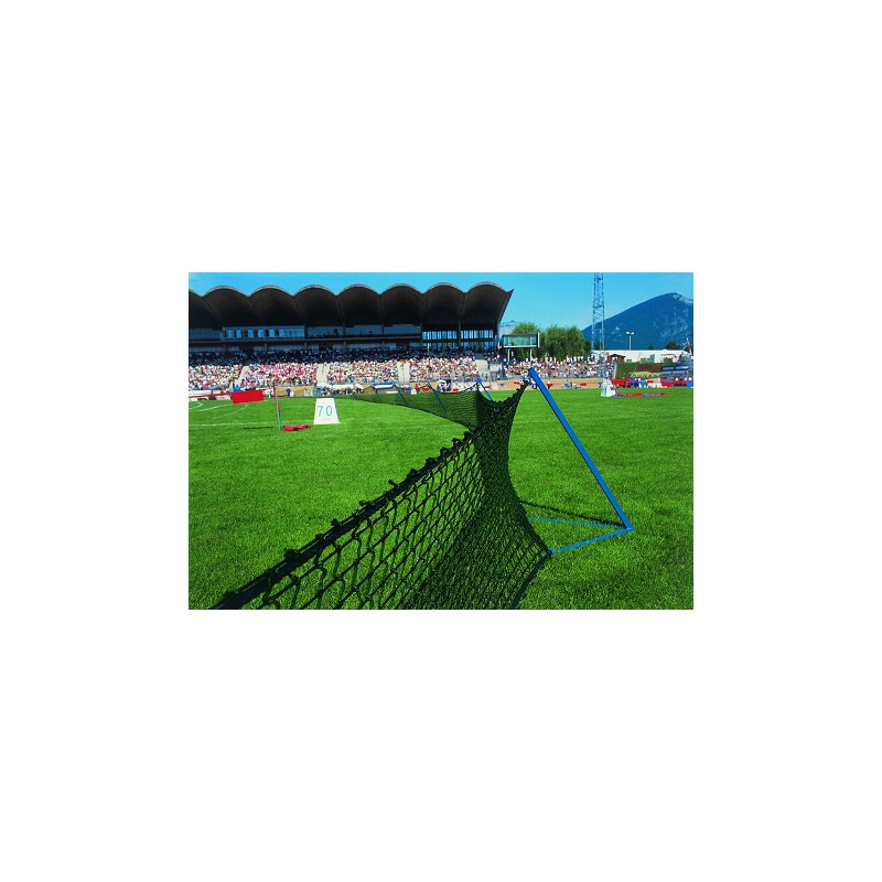 Anti-rebound safety net with supports
