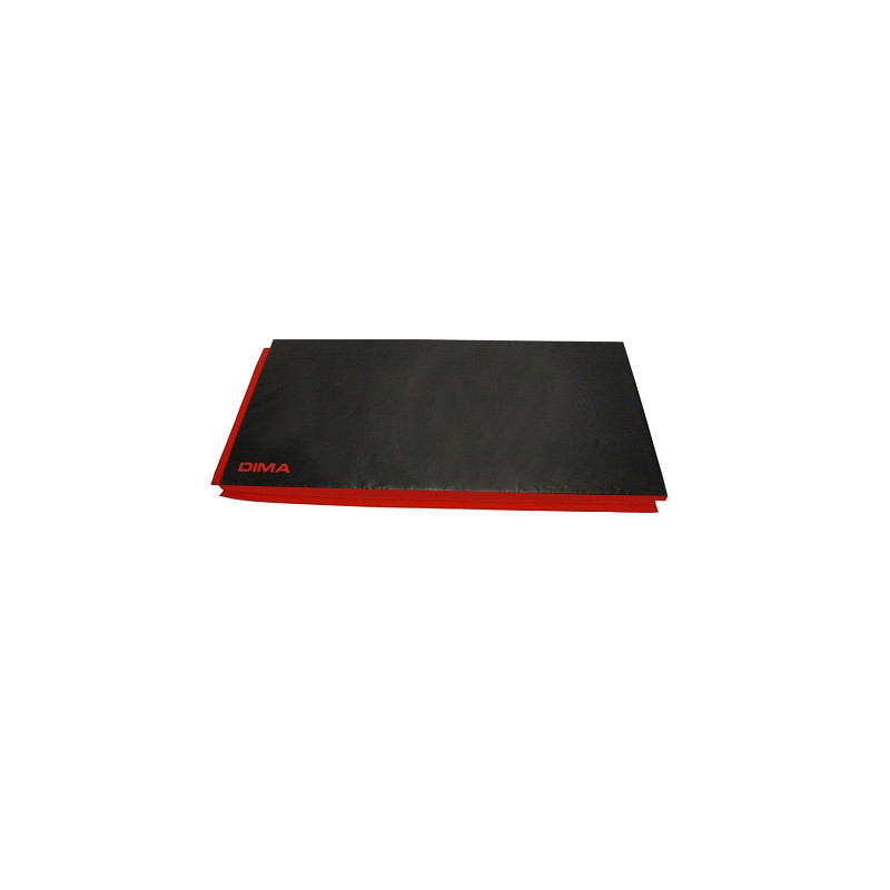 BLACK SPORT / FITNESS MAT WITH VELCRO STRIPS 200X100CM - DIMASPORT