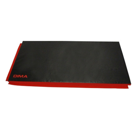 BLACK SPORT / FITNESS MAT WITH VELCRO STRIPS 200X100CM - DIMASPORT