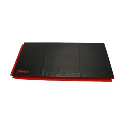 BLACK SPORT / FITNESS MAT WITH VELCRO STRIPS 200X100CM - DIMASPORT