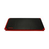 Fitness mat with attachment strips reinforced corners